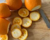 A picture of step 1 of Chocolate and Orange Candies (Orangettes).
