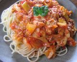 A picture of step 8 of Melting Cheese and Spring Cabbage Tomato Pasta.