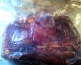 A picture of step 1 of sunshine' s T- Bone steak.