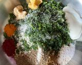 A picture of step 2 of Bajara methi puri.