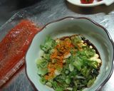 A picture of step 2 of Foil-Wrapped Salmon with Green Onions and Mayonnaise.
