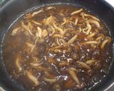 A picture of step 5 of Japanese Hamburger Steak with Mushroom Sauce.