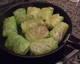 A picture of step 6 of Russian Golubtsy (Stuffed Cabbage Roll).