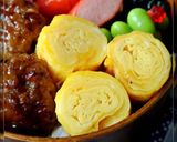 A picture of step 11 of Tamagoyaki with Rakkyo Pickles For Bento or Breakfast.