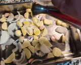 Foto del paso 3 de la receta Alitas al horno con patatas y cebolla