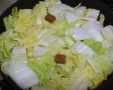 A picture of step 2 of Simmered Chicken and Chinese Cabbage with Soup Stock Cubes.