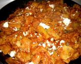 A picture of step 6 of Chilaquiles (My style).