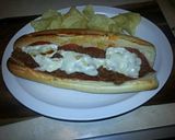 A picture of step 13 of Philly pepperoni pizza steak.