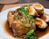 A picture of step 5 of Braised Aburaage 'Kinchaku' Pouches Stuffed with Eggs.
