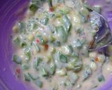 A picture of step 4 of Lots of Green Onions! Our Family's Shrimp with Mayonnaise.