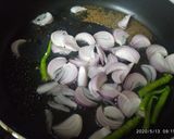 A picture of step 1 of Khichidi Redgram and Rice.