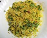 A picture of step 2 of Bandakophir Paturi (Cabbage cooked in Banana Leaf).