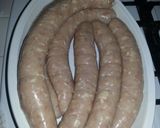 A picture of step 11 of Dave's slammin chicken sausage.