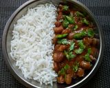 A picture of step 4 of Rice and Beans #4weekchallenge.