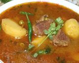 A picture of step 6 of Aloo matar gosht😋آلو مٹر گوشت😋.