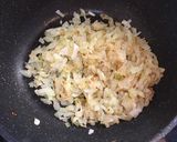 A picture of step 2 of Hamburger steak.