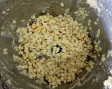 A picture of step 3 of Banana flower Vadai.