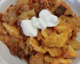 Lecsós káposzta nokedlivel recept fázis 6 fotója