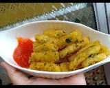 Foto langkah ke 8 dari resep Stik Kentang Bayem.