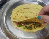 A picture of step 5 of Moong Daal Quesadilla with Veggie Filling.