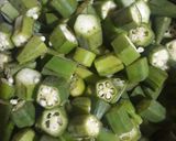 A picture of step 1 of Chatpati Okra...