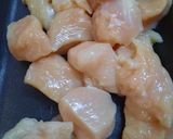 A picture of step 1 of Malai Boti.