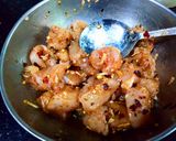 A picture of step 9 of Chicken tikka pizza in lock down (karahi baking).