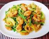 Hình bước làm 5 của món Bún LÒNG xào nghệ