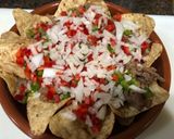 A picture of step 3 of Mexican Beef Nachos.