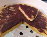 Foto langkah ke 7 dari resep Cake teflon marmer 2 telur tanpa mixer n tanpa oven.