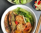 Hình bước làm 6 của món Bún cá rô đồng