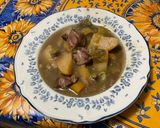 Une image de l'étape 18 de Soupe paysanne aux poireaux, carottes, pommes de terre et lard.