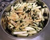 Une image de l'étape 3 de Gratin de courgettes parfum de cèpes au parmesan et chapelure aux épices.