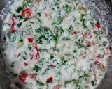 A picture of step 2 of Bread uttapam.