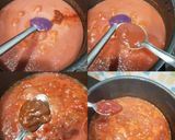 A picture of step 3 of Macaroni Pasta in Red Sauce.