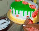 कलरफुल कीवी फ्लेवर केक (colourful kiwi flavour cake recipe in Hindi) रेसिपी चरण 35 फोटो