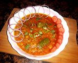 A picture of step 6 of Chana daal keema.