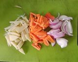A picture of step 2 of Chura Pilaf.