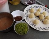 A picture of step 3 of Paneer koftas.