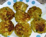 A picture of step 3 of Indian fish cakes.