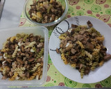Foto del paso 5 de la receta: Espirales con champiñones, carne y queso fresco🍄