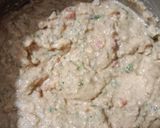 A picture of step 5 of Besan poha chilla.