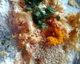 A picture of step 2 of Red punpkin vadas.