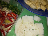 Oseng tahu & putih telur