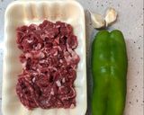 青椒炒牛肉的食譜步驟1照片