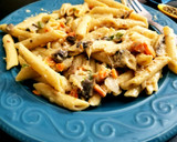 A picture of step 7 of Cheesy Béchamel Sauce Penne Pasta.