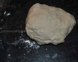 A picture of step 4 of Flat  Naan  Bread نان تافتون.