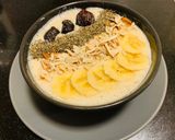 A picture of step 3 of Banana Dates Smoothie Bowl.