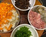 Hình bước làm 2 của món Bánh đúc mặn tôm thịt