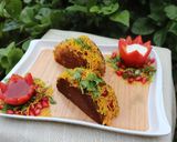 A picture of step 9 of Bread wheel chat (dabeli style).